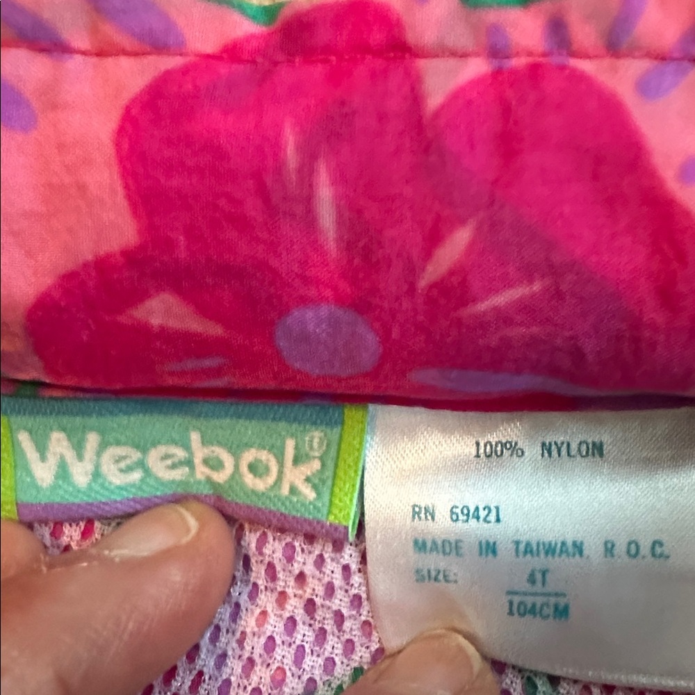 Weebok Vintage Toddler Windbreaker Set Jacket Pants - Picture 4 of 9